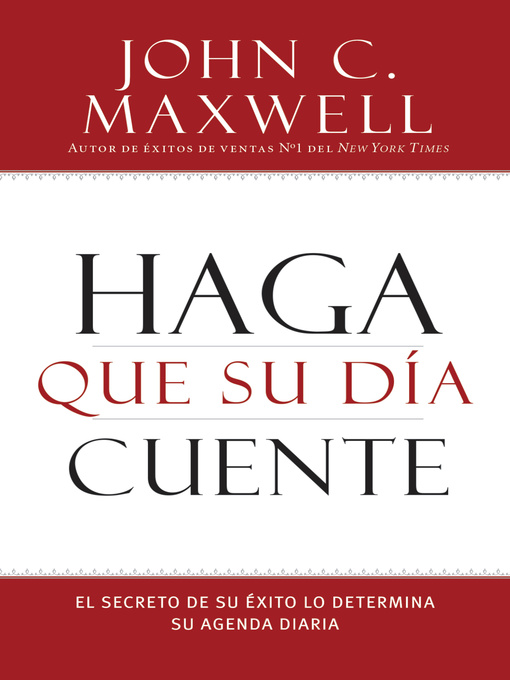 Title details for Haga la Cuenta de Hoy by John C. Maxwell - Available